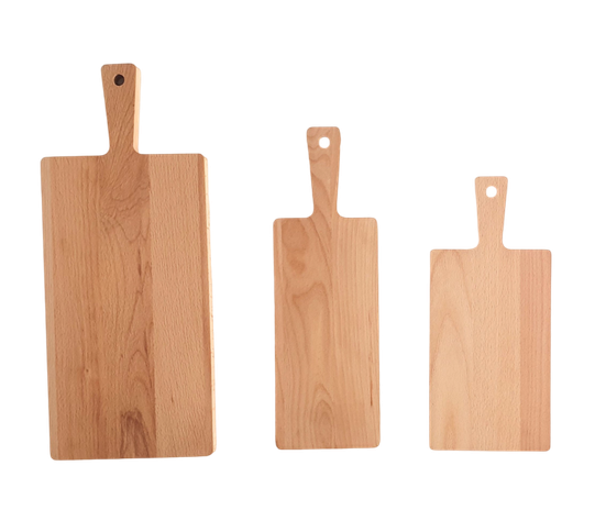 Snijplank met handel Beukenhout 340x150x9 mm