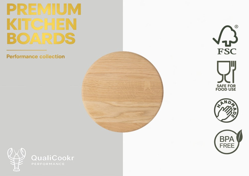 Eiken Serveerboard rond ∅220MM | Borrelplank