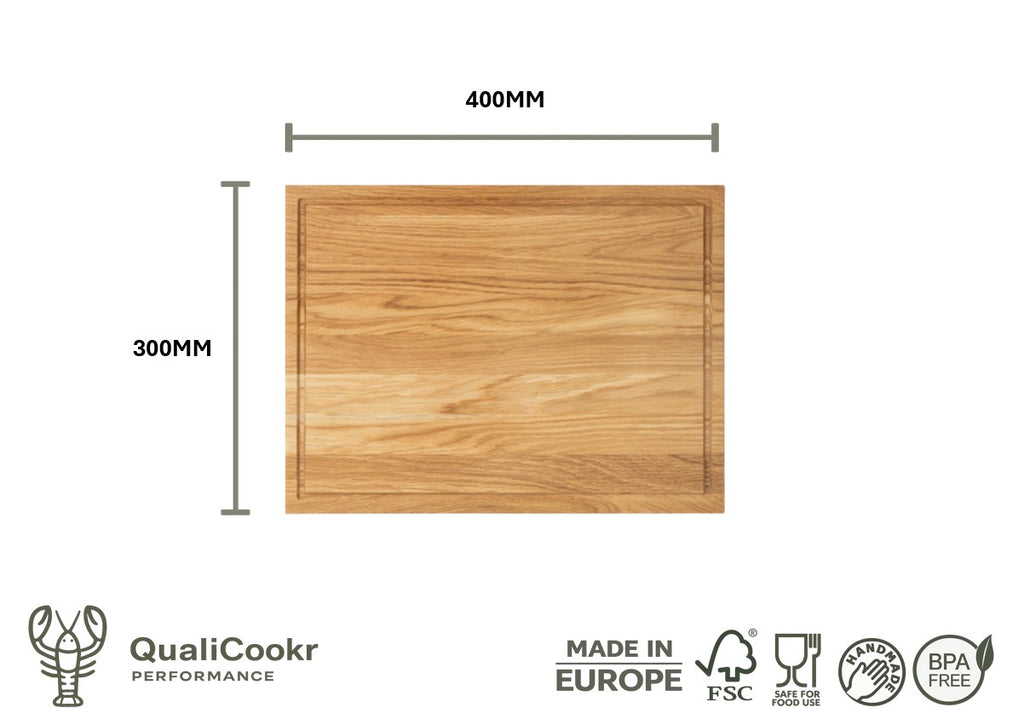 Eiken Serveerboard (excl. houder) 400x300x20MM | Borrelplank
