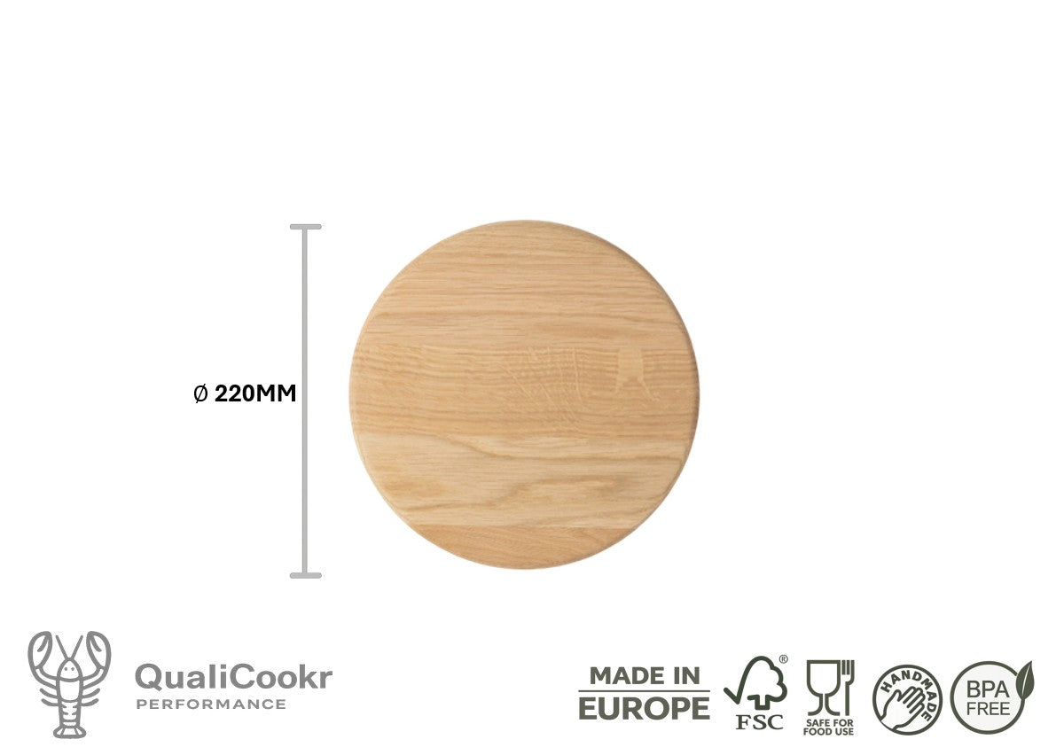 Eiken Serveerboard rond ∅220MM | Borrelplank