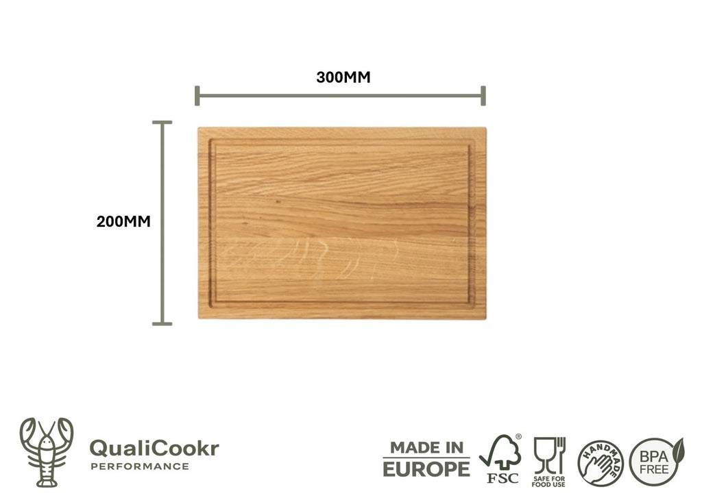Eiken Serveerboard (excl. houder) 300x200x20MM | Borrelplank