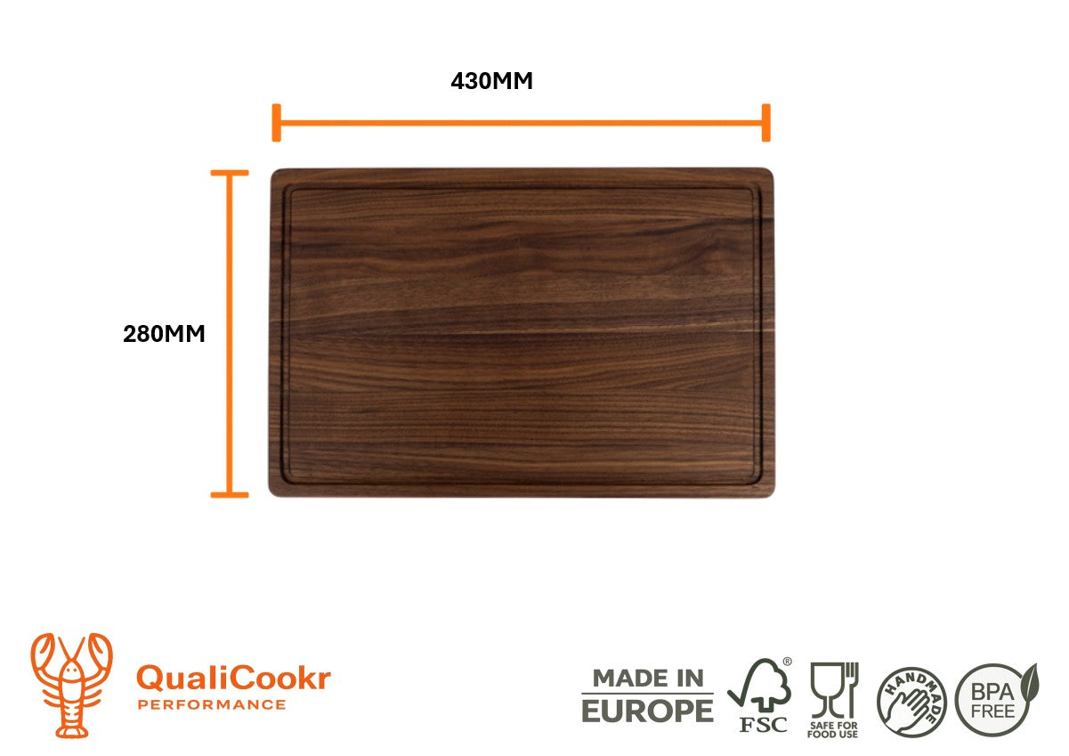 American Walnut Serveerboard 430x280x19MM | Borrelplank