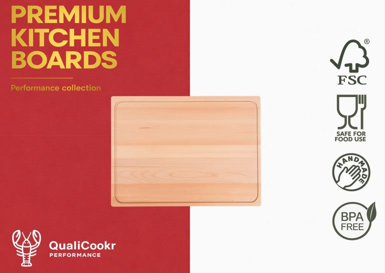 Beukenhout Serveerboard 395x295x40MM | Borrelplank