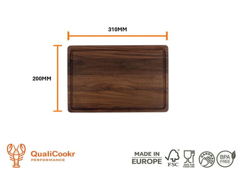 American Walnut Serveerboard 310x200x19MM | Borrelplank