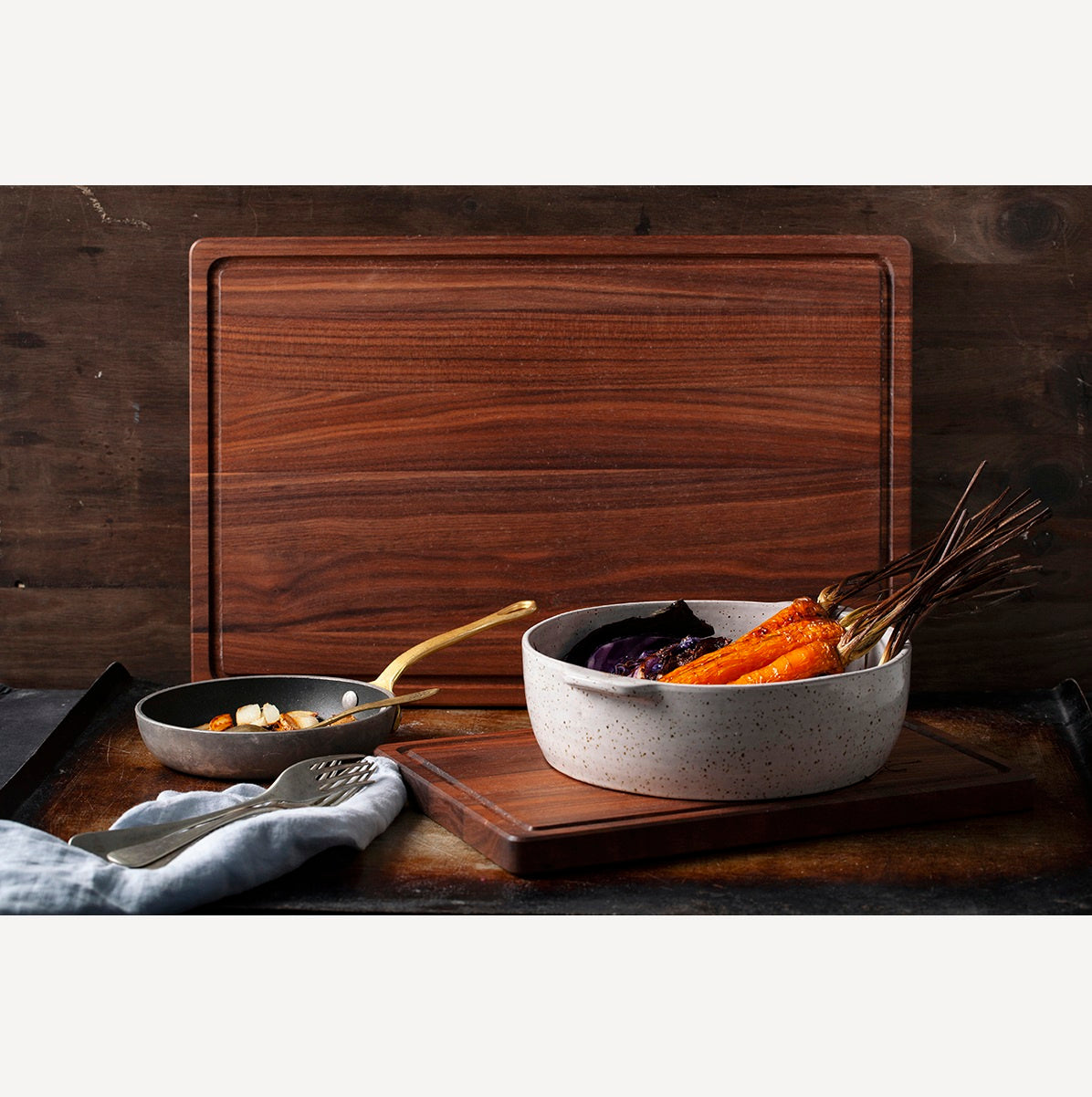 American Walnut Serveerboard 430x280x19MM | Borrelplank