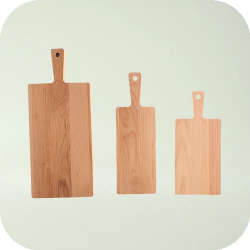 Snijplank met handel Beukenhout 340x150x9 mm