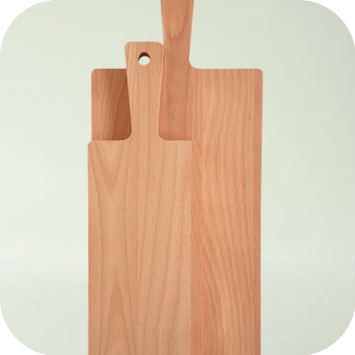 Snijplank met handel Beukenhout 340x150x9 mm