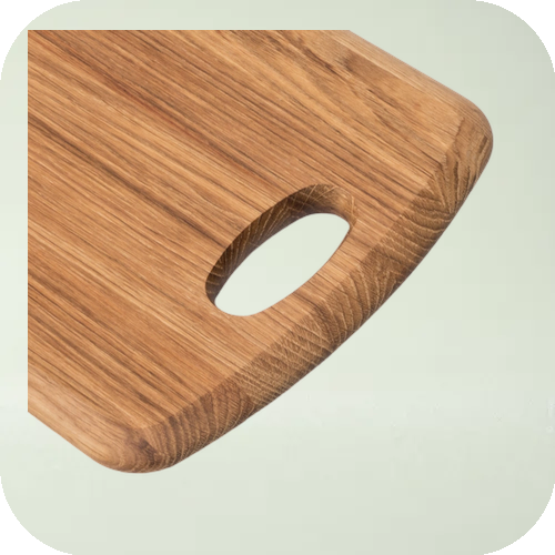 Snijplank met handel Eikenhout 340x240x20MM