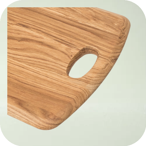 Snijplank met handel Eikenhout 450x300x20MM