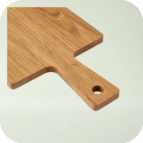 Snijplank met handel Eiken 340x150x9 mm