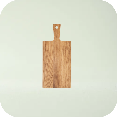 Snijplank met handel Eiken 340x150x9 mm