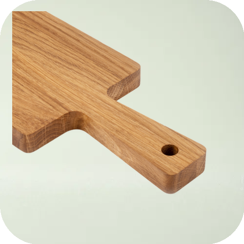 Snijplank met handel Eiken 359x130x20 mm